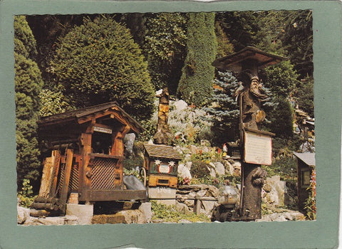 AK Waldbach. Alpengarten-Wasserspiele A. u. F. Wiedner. Arzberg 43.