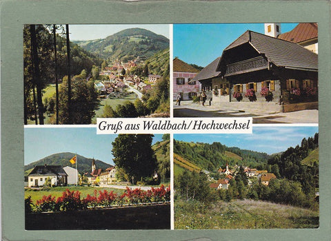 AK Gruß aus Waldbach. Hochwechsel.