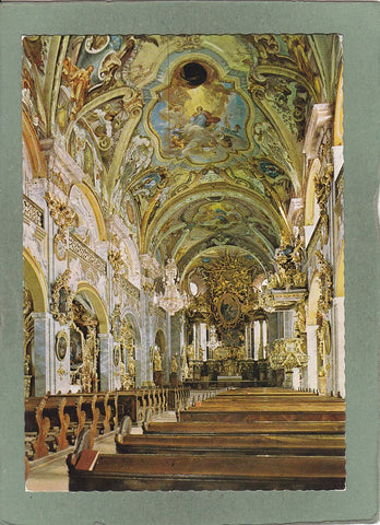 AK Chorherrenstift Vorau Kirchenschiff.