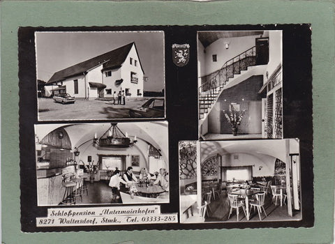 AK Waltersdorf. Schloßpension Untermaierhofen.