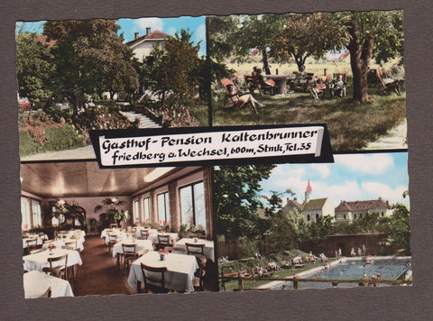 AK Friedberg am Wechsel. Gasthof Pension Kaltenbrunner.