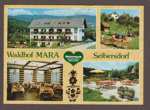 AK Seibersdorf bei Grafendorf. Waldhof Mara, Franz u. Rosa Gschiel.