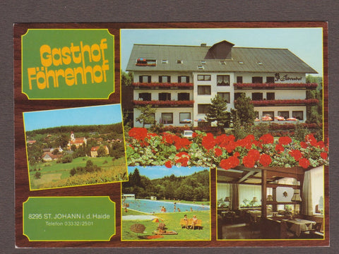 AK St. Johann in der Haide. Gasthof Föhrenhof.