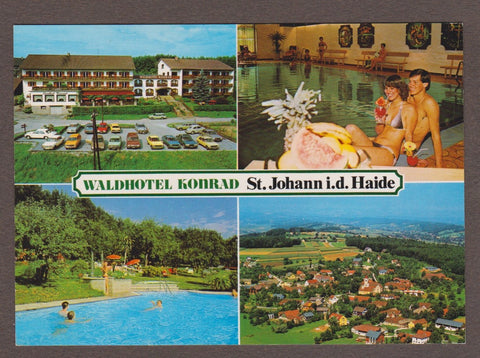 AK St. Johann i.d. Haide. Waldhotel Konrad.
