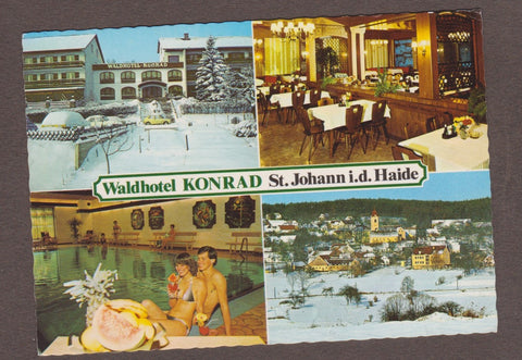 AK St. Johann i.d. Haide. Waldhotel Konrad.