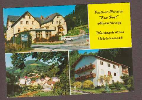 AK Waldbach. Gasthof Pension Zur Post Matschinegg.