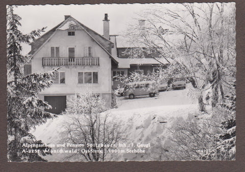 AK Mönichwald. Alpengasthaus und Pension Spitzbauer. Inh.: F. Gaugl.