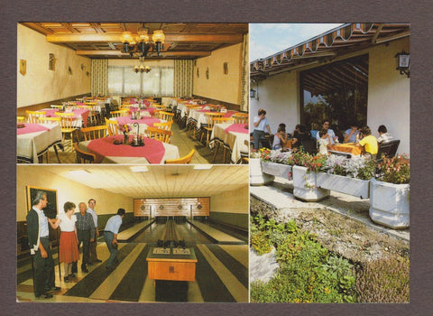 AK Fürstenfeld. Gasthaus Kegelbahnen Fam. Schweinzer. Mühlbreiten/ Werkstraße 7.