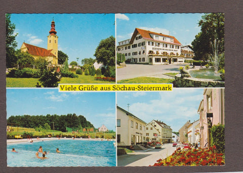 AK Viele Grüße aus Söchau.