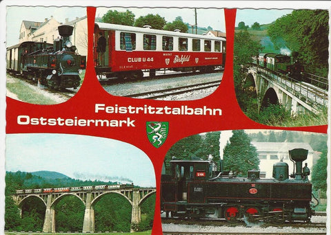 AK Feistritztalbahn. Oststeiermark. Club U 44. Freunde der Feistritztalbahn.