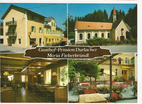 AK Maria Fieberbründl. Gasthof Pension Durlacher. (1984)