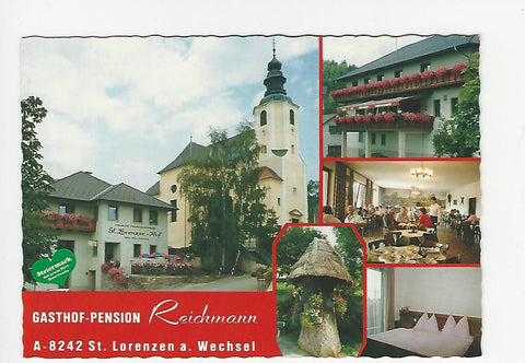 AK St. Lorenzen am Wechsel 2. Gasthof Pension St. Lorenzerhof. Inh. Alois Reichmann.