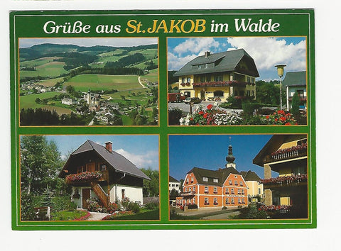 AK Grüße aus St. Jakob im Walde. Gasthof zur Post. Familie Pink.
