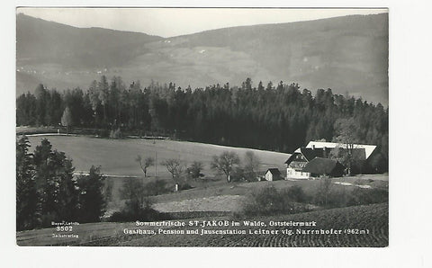 AK St. Jakob im Walde. Gasthaus, Pension und Jausenstation Leitner vlg. Narrnhofer.