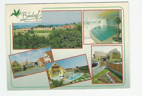 AK Bad Waltersdorf. Biodorf mit Bio-Thermen-Hotel.  Sonntagsberg. (1991)
