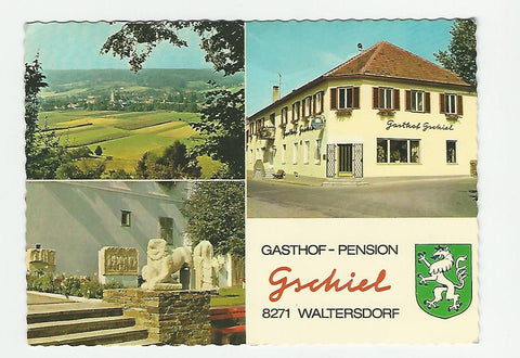 AK Waltersdorf. Gasthof Pension Gschiel.