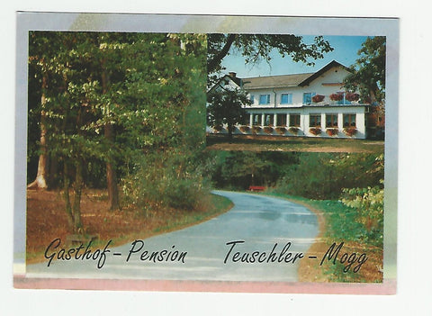 AK Bad Waltersdorf. Gasthof Pension Teuschler – Mogg. Leitersdorfbergen 58.