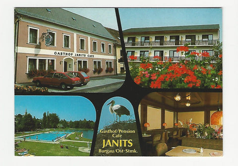 AK Burgau. Gasthof Pension Cafe Janits.