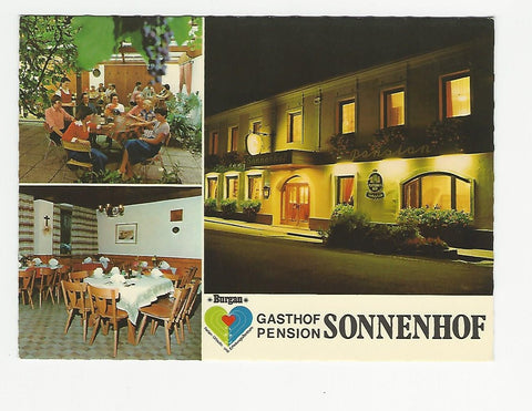AK Burgau. Gasthof und Pension Sonnenhof Josef und Anni Postl.