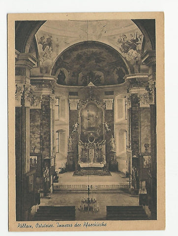 AK Pöllau. Inneres der Pfarrkirche.