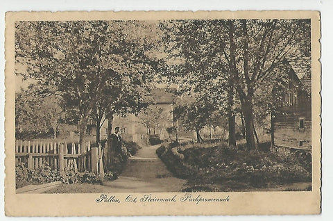 AK Pöllau. Parkpromenade.