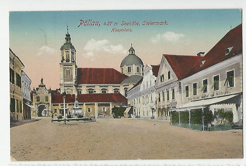 AK Pöllau. Hauptplatz. (1920)