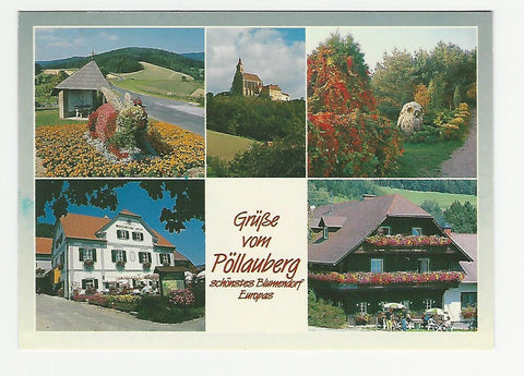 AK Grüße vom Pöllauberg. Schönstes Blumendorf Europas.