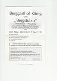 Werbe-Karte Pöllauberg. Berggasthof König.