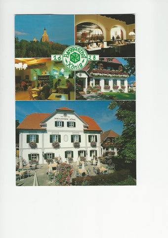 Werbe-Karte Pöllauberg. Berggasthof König.