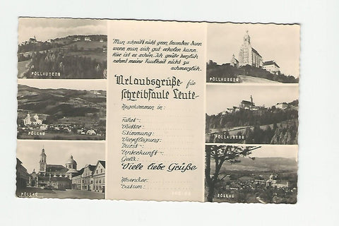 AK Pöllau. Pöllauberg. Urlaubsgrüße für schreibfaule Leute.