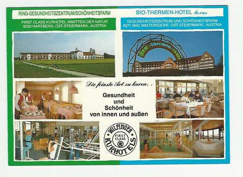 AK Hartberg. Ring Gesundheitszentrum. Schönheitsfarm. First Class Kurhotel bzw. Bad Waltersdorf. Bio Thermen-Hotel.