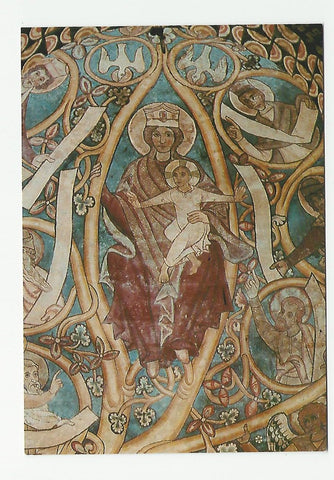 AK Hartberg. Roman. Karner mit Fresken: Stammbaum Jesu.