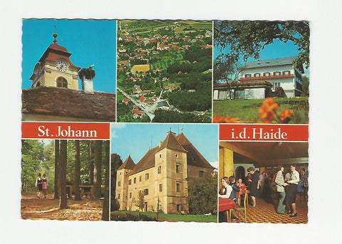 AK St. Johann in der Haide. Schloß Klaffenau. Pension Hacklhof mit Tanzdiele.