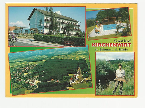 AK St. Johann in der Haide. Gasthof Pension Kirchenwirt. Bes.: Familie Sommer.