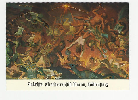 AK Sakristei Chorherrenstift Vorau, Höllensturz.