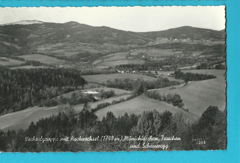 AK Wechselgruppe mit Hochwechsel, Mönichkirchen, Tauchen und Schaueregg.