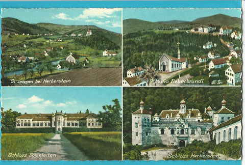 AK Maria Fieberbründl. St. Johann bei Herberstein. Schloss Schieleiten. Schloss Herberstein.