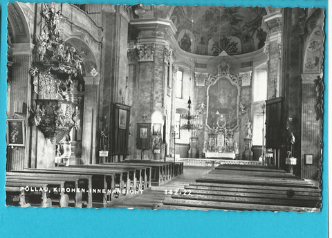 AK Pöllau. Kirchen-Innenansicht.