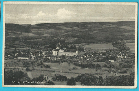 AK Pöllau mit Rabenwald.