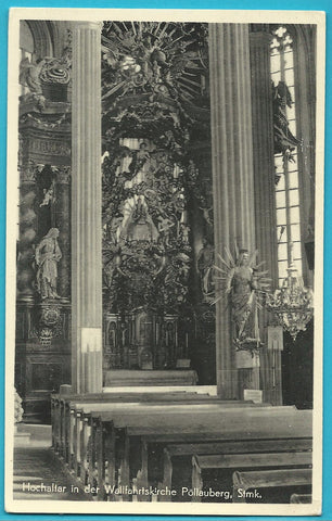 AK Hochaltar in der Wallfahrtskirche Pöllauberg.
