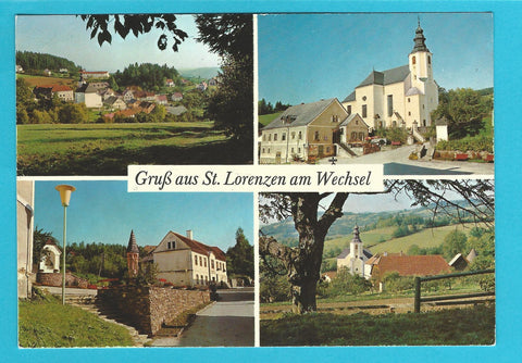 AK Gruß aus St. Lorenzen am Wechsel.