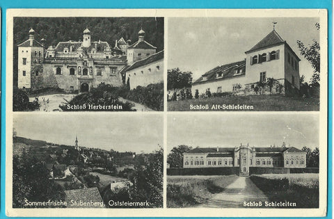 AK Stubenberg. Schloß Herberstein. Schloß Alt-Schieleiten. Schloß Schieleiten.