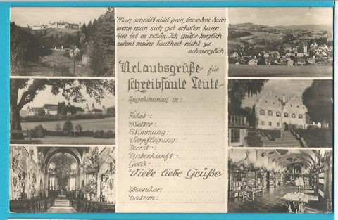 AK Vorau. Urlaubsgrüße für schreibfaule Leute.