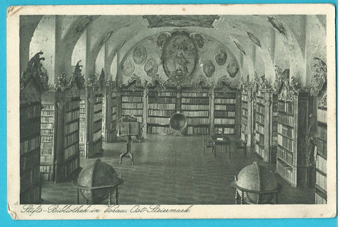 AK Vorau. Stifts-Bibliothek. (1922)