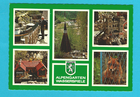 AK Waldbach. Alpengarten - Wasserspiele.