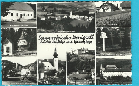 AK Wenigzell. Beliebte Ausflüge und Spaziergänge.