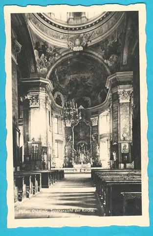 AK Pöllau. Innenansicht der Kirche. (1949)