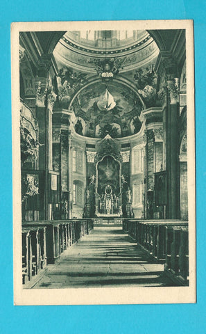 AK Pöllau, Inneres der Pfarrkirche.