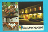 AK Burgau. Gasthof Pension Sonnenhof. Inh. Josef und Anni Postl. Herrengasse 20.