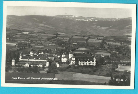 AK Stift Vorau mit Wechsel. (1951-52)